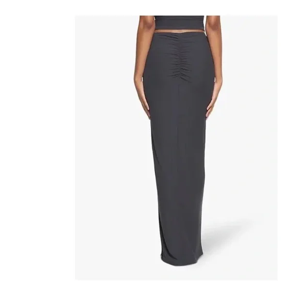 SKIMS Soft Lounge Ruched Long Skirt NWT - Picture 3 of 4